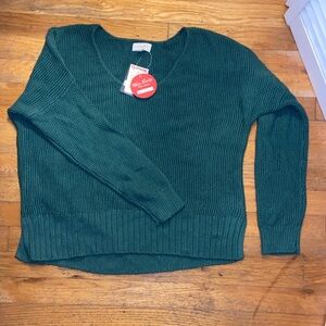 Lucky Brand Green Knit Sweater